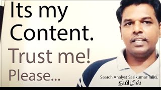 Details How to inform Google that my Content is Original (Tamil) Search Analyst Sasikumar Talks. Update