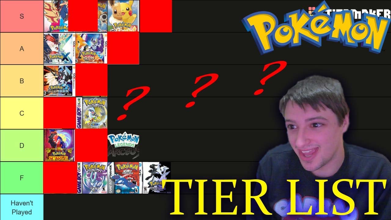 almost EVERY POKEMON GAME RANKED TIER LIST YouTube almost-every-pokemon-game-ranked-tier-list-youtube