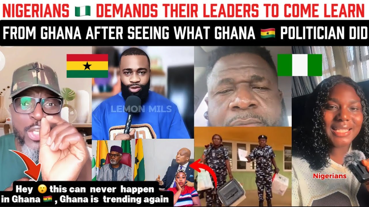 Nigerians 🇳🇬Demands Their Leaders To Come Learn From Ghana 🇬🇭 After seeing what Ghana politician did