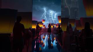 Bangkok Rooftop Party in the Rain 🌧️✨ Skyline Vibes