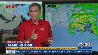5:30 p.m. update on Hurricane Francine with National Hurricane Center thumbnail
