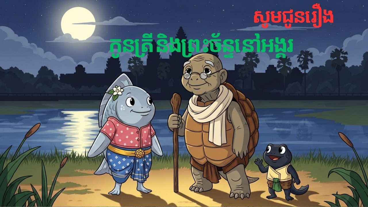 កូនត្រី និងព្រះច័ន្ទនៅអង្គរ