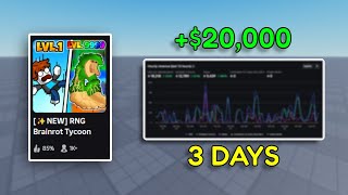 How much does my Roblox cash game make?! As a small Roblox developer