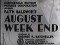 August Week End (1936) [Drama]