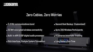 DSPPA | D7301 5G WiFi Wireless Conference System - Short