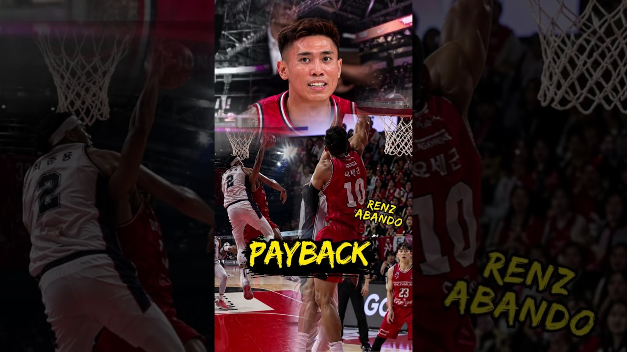 THE ULTIMATE PAYBACK! 🇵🇭🔥 Renz Abando gets his revenge with a MONSTER poster dunk! #KBL #RenzAbando