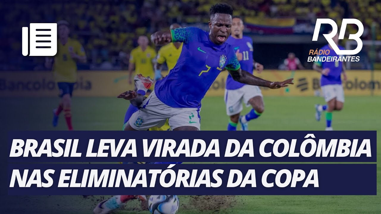 Brasil leva virada e perde da Colômbia pela primeira vez em