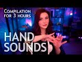 ASMR Hand Sounds For 3 Hours Finger Fluttering No Talking Compilation mp3