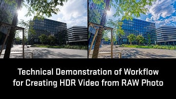 HDR Video from RAW Photo | MILC DNG to 32-bit EDR Image to 12-bit Rec. 2020 PQ