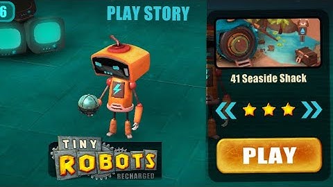 Tiny Robots Recharged | Play Story | Level 41 | Seaside Shack