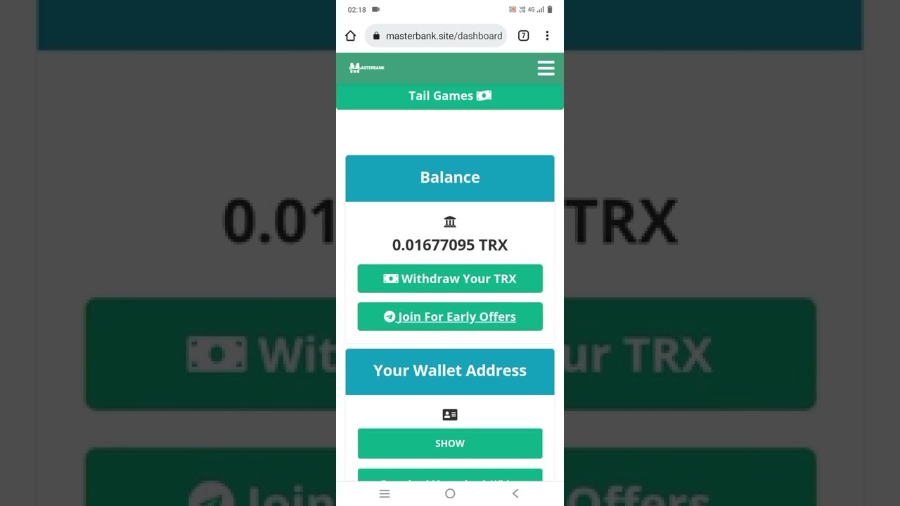 New Tron Mining website 2022