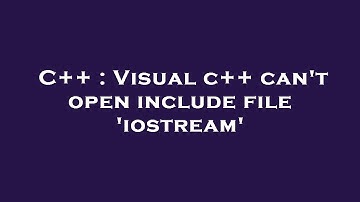 C++ : Visual c++ can