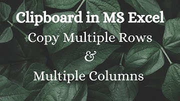Clipboard in MS Excel. #excel #msexcel #clipboard in excel #copymultiple #microsoftexcel #copypaste