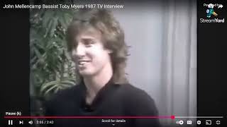 Famous INDIANA ROCKS EPISODE 2-Musicians behind Mellencamp RARE footage inc. Toby Myers Interview Profile