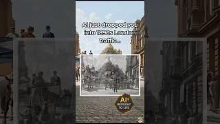 What just stopped this 1890s London street? 🚦 #Shorts #AI #History #Victorian