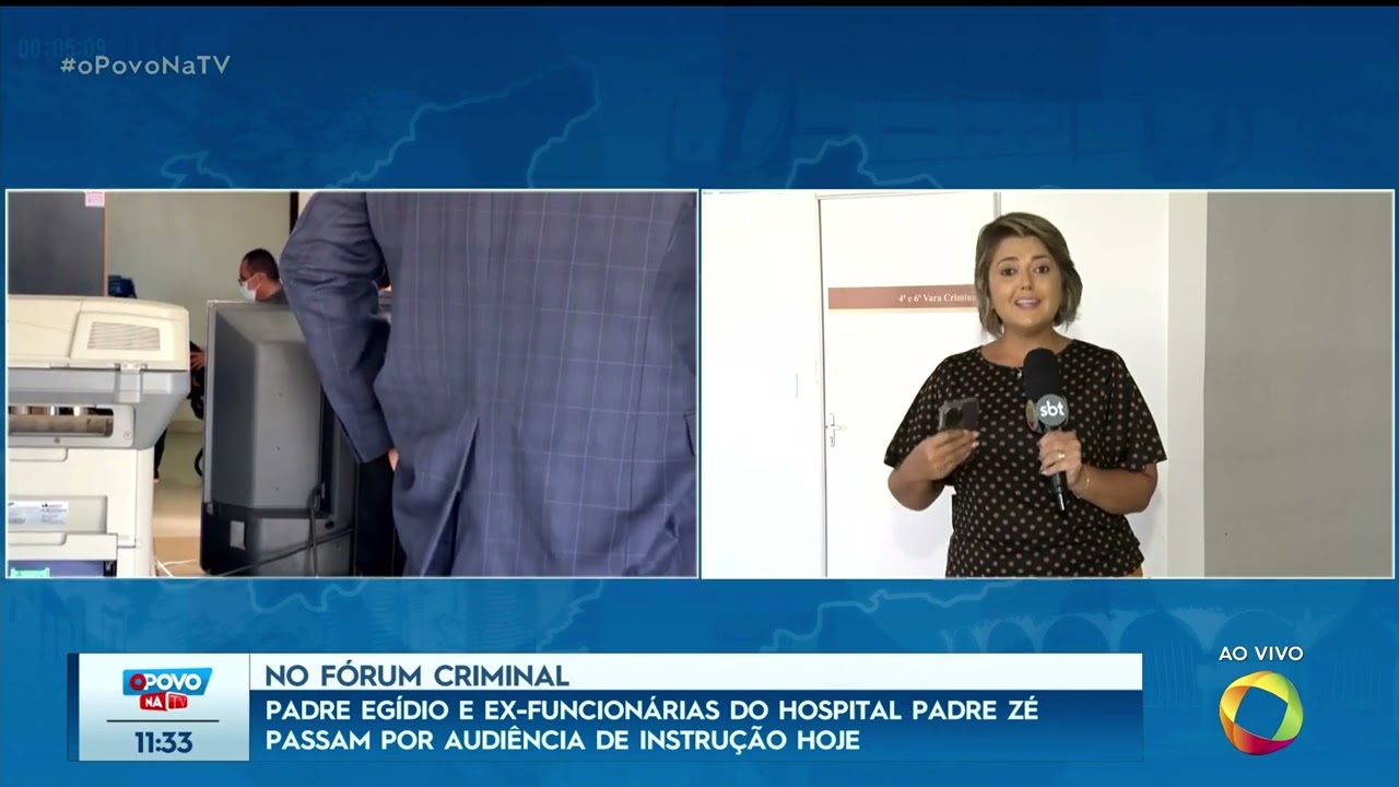 Pe. Egídio e ex-funcionárias do Hospital Padre Zé passam por audiência - O Povo na TV