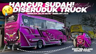 INCIDENT ☠️ PAGI BUTA‼️VELOCITY berduka , niat manuver puterbalik malah jadi korban ciuman truck 😱‼️
