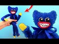 Huggy Wuggy Toy plush from the game Poppy Playtime! *How To Make* | Cool Crafts