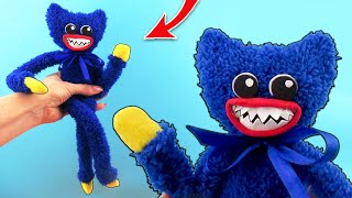 Plush Huggy Wuggy Toy from the game Poppy Playtime! *How To Make* | Cool Crafts