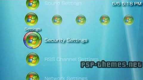 PSP Theme Windows Vista theme Blue_2_2 PSP-Themes.NET