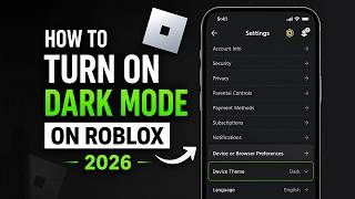 How to Turn On Dark Mode on Roblox (2026) | Enable Dark Theme on Mobile & PC
