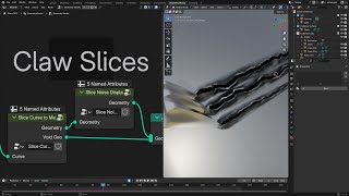 Blender 4.2 Procedural Claw Slices