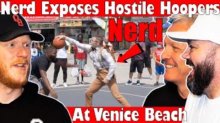 #professorlive Nerd Exposes Hostile Hoopers at Venice Beach | OFFICE BLOKES REACT!!