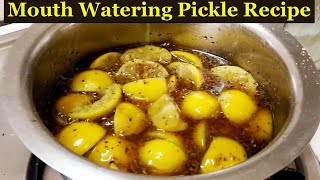 Lemon Sweet Pickle Recipe | Stays Good for 1 Year | 100% Natural Recipe | In English | Without Sugar