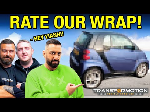 WE WRAP OUR FREE SMART CAR! HOW DID WE DO?