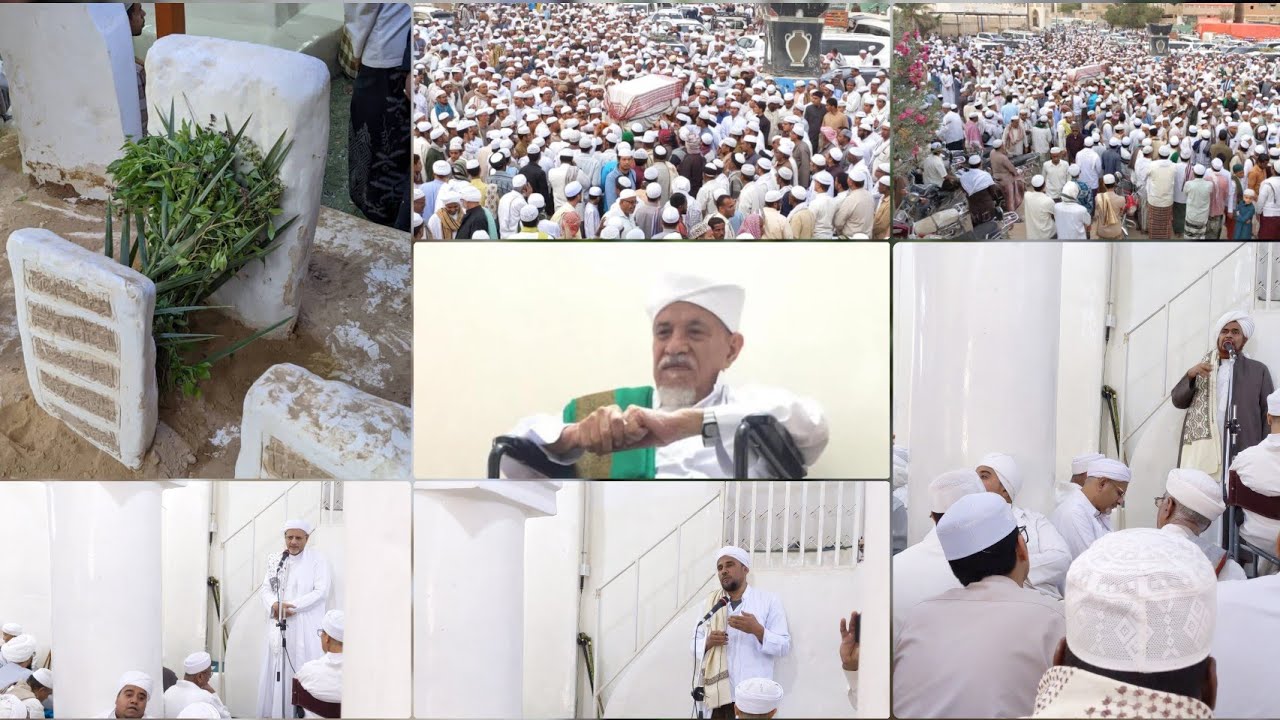 جنازة منصب الامام الحداد_الحبيب التقي  حسن بن عمر الحداد بمدينة تريم