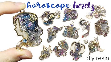 Watch Me Resin: Glitter Galaxy Zodiac/Daily Horoscope Open Bezel Tutorial