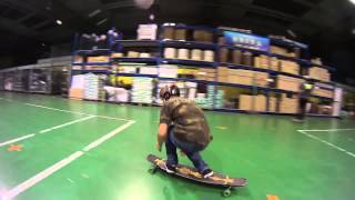 longboard carver lrbx + solo Bxl teste vidéo 1