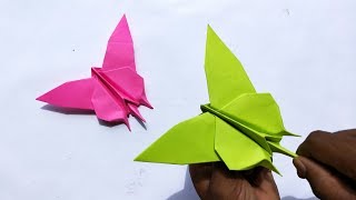 Origami Butterfly With Flapping Wings || Paper Flapping Butterfly || DIY