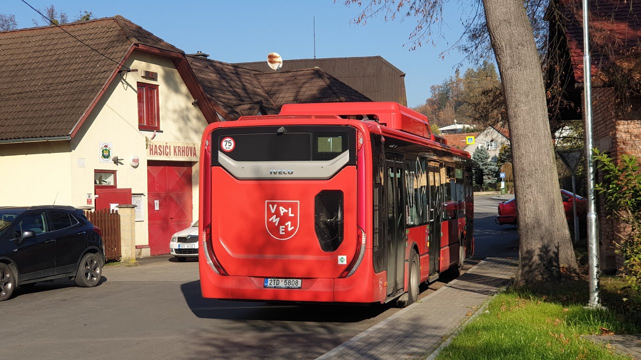 Iveco Urbanway 12M CNG 2TD 5808, Cursor 9 NP + Voith | Objízdná trasa na Krhovou na lince 1 | TQM