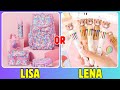 Lisa or Lena #18 🔥| CUTE SCHOOL SUPPLIES 📚🎒| WHAT WOULD YOU CHOOSE? #lisa #lena