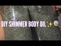 DIY SHIMMER BODY OIL😍 | Holographic Shimmer🍭| Starting a Lipgloss Business 2020✨
