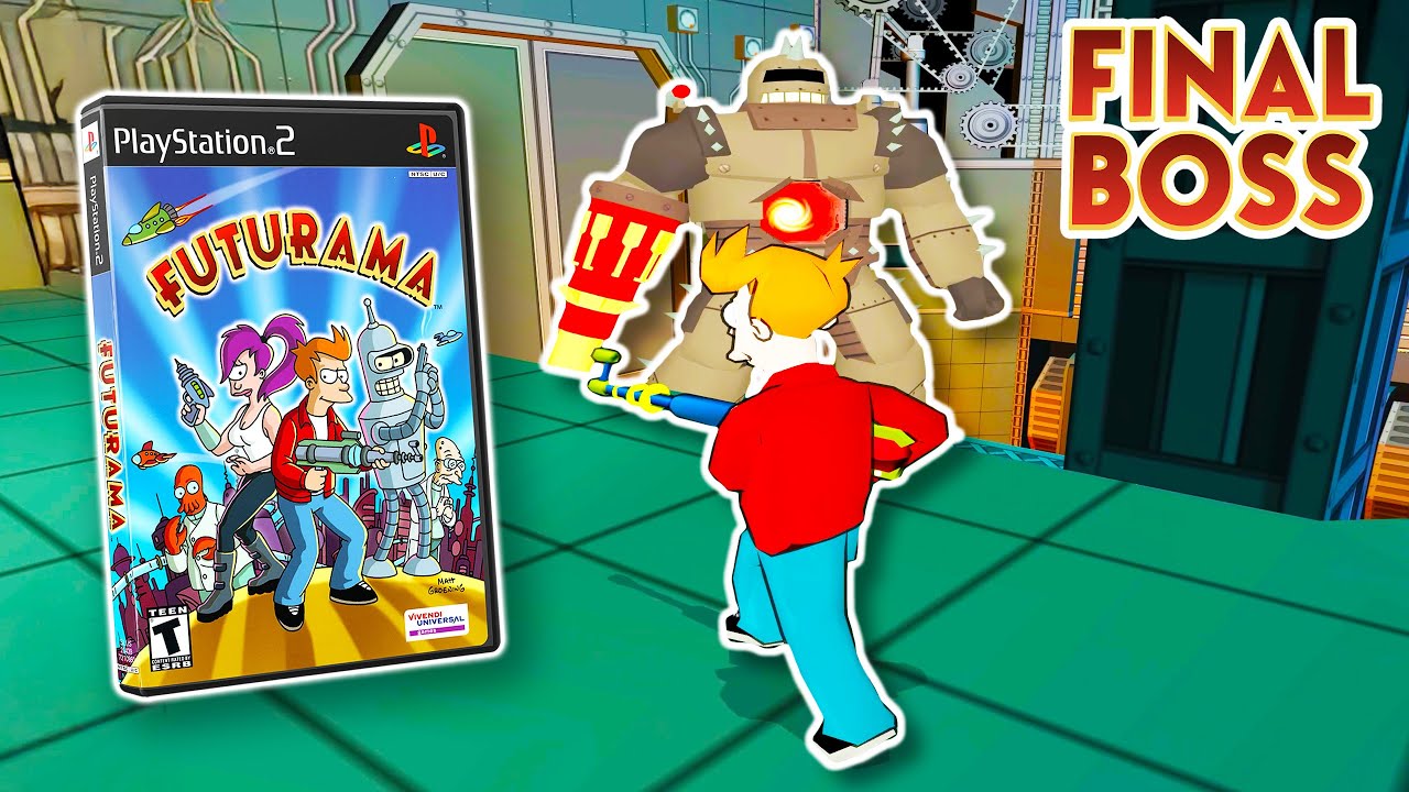 任天堂 - フム Futurama Videogame Final Boss Fight (4K 60FPS) Bender, Leela
