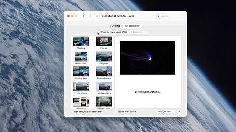 Screen saver shows in under 5 minutes - macOS