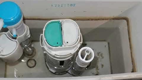 Why do toilets have two flush buttons? cistern tank flush buttons