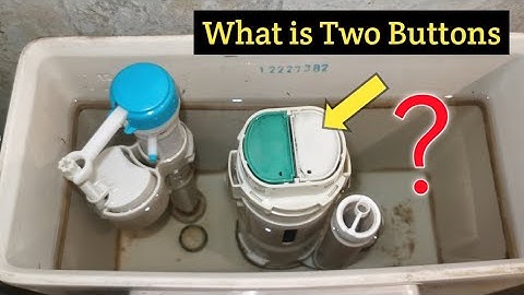 Why do toilets have two flush buttons? cistern tank flush buttons