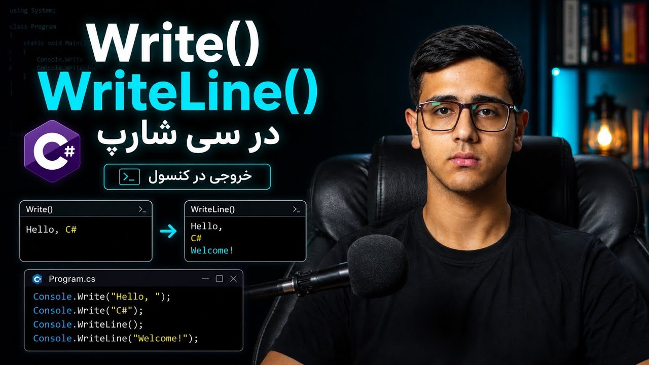 چگونه در سی‌شارپ متن چاپ کنیم؟ | آموزش کامل متدهای Write و WriteLine ...