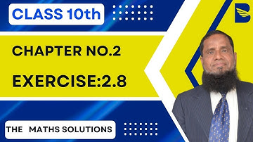 Exercise 2.8 class 10 question 6,7,8,9,10 | Theory of Quadratic Equation |10th class Maths chapter 2