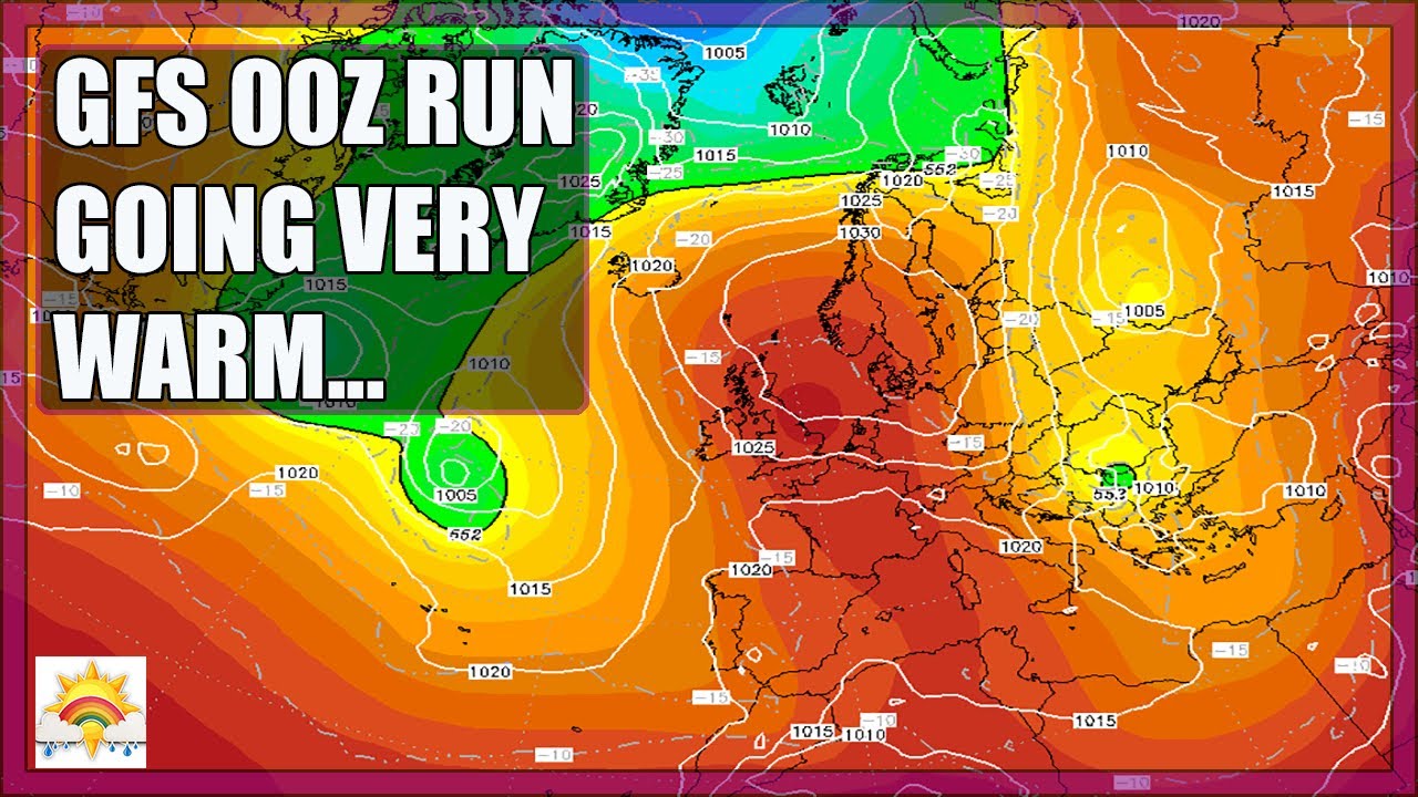 Ten Day Forecast: Todays GFS 00z Run Going Very Warm... - YouTube