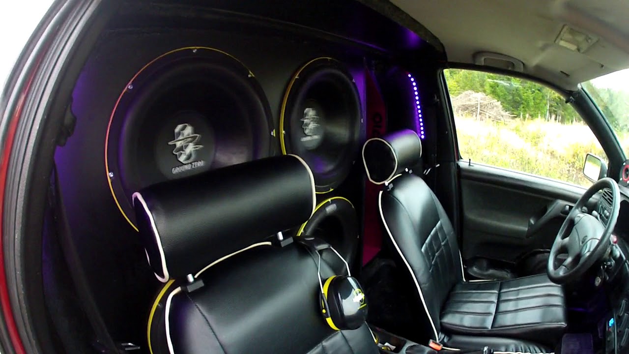 4 15'' GROUND ZERO Subwoofers @6000w