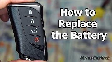 Lexus Key Fob -- How to Replace Battery
