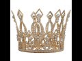 Round Crystal Diamond Wedding Crown Headdres Queen Bride Phoenix Crown Hair Accessories Jewelry