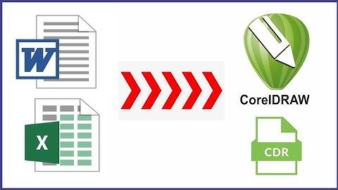 How to Convert MS word file into corel draw|