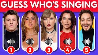 Guess WHO'S SINGING 🎤🎵 | Most Popular Songs | Olivia Rodrigo, Taylor Swift, Post Malone, Tyla