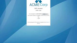 UniFi custom captive portal with SAML SSO on Windows 10 client