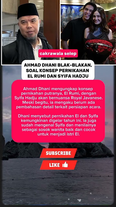 Ahmad Dhani Bocorkan Konsep Nikahan El & Syifa #shorts #ahmaddhani #elrumi #syifahadju #beritaviral